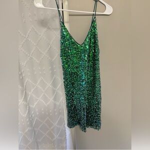 Green Sequin Dress